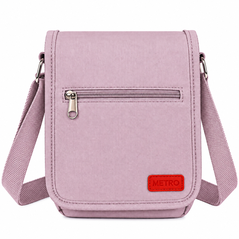 LL-256 Grey Polyester X-Body Shoulder Bag W/4 Zips (New) (image for) LL-256 Grey Polyester X-Body Shoulder Bag W/4 Zips (New)